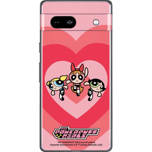 Cartoon Network Powerpuff Girls Hearts Google Pixel 7a Skin